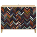 vidaXL Széf OMMEN Sonoma 102 x 33 x 75 cm Szerelt Fa