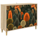 vidaXL Széf ZAANDAM Sonoma 102 x 33 x 75 cm Szerelt Fa