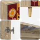 vidaXL Széf ESSEN Sonoma 102 x 33 x 75 cm Szerelt Fa