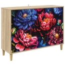 vidaXL Széf KIEL Sonoma 102 x 33 x 75 cm Szerelt Fa