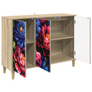 vidaXL Széf KIEL Sonoma 102 x 33 x 75 cm Szerelt Fa
