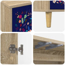 vidaXL Széf MAINZ Sonoma 102 x 33 x 75 cm Szerelt Fa