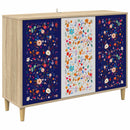 vidaXL Széf MAINZ Sonoma 102 x 33 x 75 cm Szerelt Fa