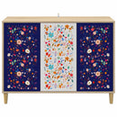 vidaXL Széf MAINZ Sonoma 102 x 33 x 75 cm Szerelt Fa