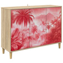 vidaXL Széf AACHEN Sonoma 102 x 33 x 75 cm Szerelt Fa