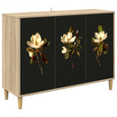 vidaXL Széf BREMEN Sonoma 102 x 33 x 75 cm Szerelt Fa