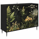 vidaXL Széf RHENEN Fekete Tölgy 102 x 33 x 76 cm Szerelt Fa