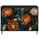 vidaXL Széf LOCHEM Fekete Tölgy 102 x 33 x 76 cm Szerelt Fa