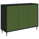 vidaXL Széf GELEEN Fekete Tölgy 102 x 33 x 76 cm Szerelt Fa