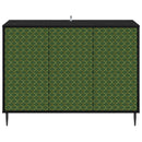 vidaXL Széf GELEEN Fekete Tölgy 102 x 33 x 76 cm Szerelt Fa