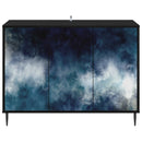 vidaXL Széf RAALTE Fekete Tölgy 102 x 33 x 76 cm Szerelt Fa