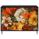 vidaXL Széf GENNEP Fekete Tölgy 102 x 33 x 76 cm Szerelt Fa