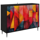 vidaXL Széf HEESCH Fekete Tölgy 102 x 33 x 76 cm Szerelt Fa