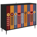 vidaXL Széf ESSEN Fekete Tölgy 102 x 33 x 76 cm Szerelt Fa