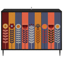 vidaXL Széf ESSEN Fekete Tölgy 102 x 33 x 76 cm Szerelt Fa