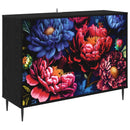 vidaXL Széf KIEL Fekete Tölgy 102 x 33 x 76 cm Szerelt Fa