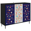 vidaXL Széf MAINZ Fekete Tölgy 102 x 33 x 76 cm Szerelt Fa