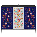vidaXL Széf MAINZ Fekete Tölgy 102 x 33 x 76 cm Szerelt Fa
