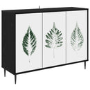 vidaXL Széf HANAU Fekete Tölgy 102 x 33 x 76 cm Szerelt Fa
