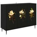 vidaXL Széf BREMEN Fekete Tölgy 102 x 33 x 76 cm Szerelt Fa