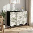 vidaXL Széf GOTHA Fekete Tölgy 102 x 33 x 76 cm Szerelt Fa