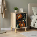 vidaXL Éjjeliszekrény LOCHEM Sonoma Tölgy 36 x 33 x 50 cm Szerelt Fa