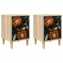 vidaXL Éjjeliszekrény LOCHEM 2 db Sonoma Tölgy 36 x 33 x 50 cm