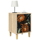 vidaXL Éjjeliszekrény LOCHEM 2 db Sonoma Tölgy 36 x 33 x 50 cm