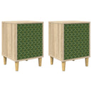 vidaXL Éjjeliszekrény GELEEN 2 db Sonoma Tölgy 36 x 33 x 50 cm