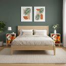 vidaXL Éjjeliszekrény GENNEP 2 db Sonoma Tölgy 36 x 33 x 50 cm