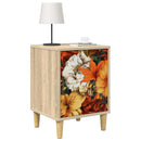 vidaXL Éjjeliszekrény GENNEP 2 db Sonoma Tölgy 36 x 33 x 50 cm