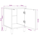 vidaXL Éjjeliszekrény GENNEP 2 db Sonoma Tölgy 36 x 33 x 50 cm