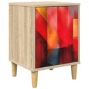 vidaXL Éjjeliszekrény HEESCH Sonoma Tölgy 36 x 33 x 50 cm Szerelt Fa
