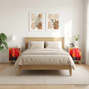 vidaXL Éjjeliszekrény HEESCH 2 db Sonoma Tölgy 36 x 33 x 50 cm