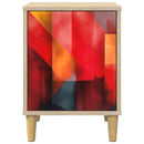 vidaXL Éjjeliszekrény HEESCH 2 db Sonoma Tölgy 36 x 33 x 50 cm