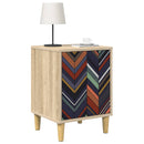 vidaXL Éjjeliszekrény OMMEN 2 db Sonoma Tölgy 36 x 33 x 50 cm