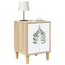 vidaXL Éjjeliszekrény HANAU 2 db Sonoma Tölgy 36 x 33 x 50 cm
