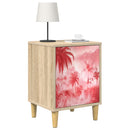 vidaXL Éjjeliszekrény AACHEN 2 db Sonoma Tölgy 36 x 33 x 50 cm