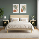 vidaXL Éjjeliszekrény BREMEN 2 db Sonoma Tölgy 36 x 33 x 50 cm