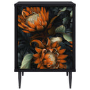 vidaXL Éjjeliszekrény LOCHEM 2 db Fekete Tölgy 36 x 33 x 51 cm