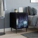 vidaXL Éjjeliszekrény RAALTE 2 db Fekete Tölgy 36 x 33 x 51 cm