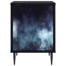 vidaXL Éjjeliszekrény RAALTE 2 db Fekete Tölgy 36 x 33 x 51 cm