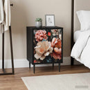 vidaXL Éjjeliszekrény BORNE 2 db Fekete Tölgy 36 x 33 x 51 cm