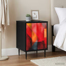 vidaXL Éjjeliszekrény HEESCH 2 db Fekete Tölgy 36 x 33 x 51 cm