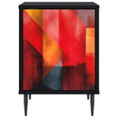 vidaXL Éjjeliszekrény HEESCH 2 db Fekete Tölgy 36 x 33 x 51 cm