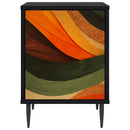 vidaXL Éjjeliszekrény BONN 2 db Fekete Tölgy 36 x 33 x 51 cm