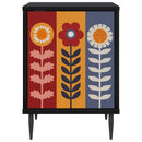 vidaXL Éjjeliszekrény ESSEN 2 db Fekete Tölgy 36 x 33 x 51 cm