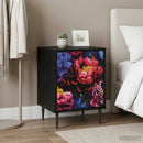vidaXL Éjjeliszekrény KIEL Fekete Tölgy 36 x 33 x 51 cm Szerelt Fa