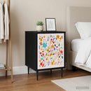 vidaXL Éjjeliszekrény MAINZ 2 db Fekete Tölgy 36 x 33 x 51 cm