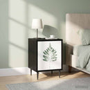 vidaXL Éjjeliszekrény HANAU 2 db Fekete Tölgy 36 x 33 x 51 cm